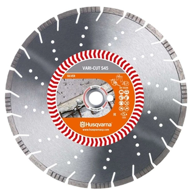 Алмазный диск VARI-CUT S45 (VN45) 350-25,4 HUSQVARNA 5798174-20 /5430672-42 (бетон, ж/бетон, кирпич)