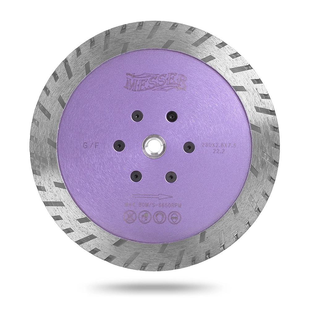 Алмазный диск для резки и шлифовки гранита G/F, сухой, 125D-2.5T-7.5W-22.23-4P