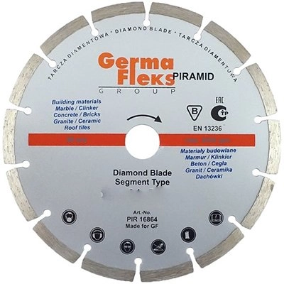 Диск алмазный GERMAFLEX сегмент 350х32-25,4 мм S резка сухая (PIRAMID)