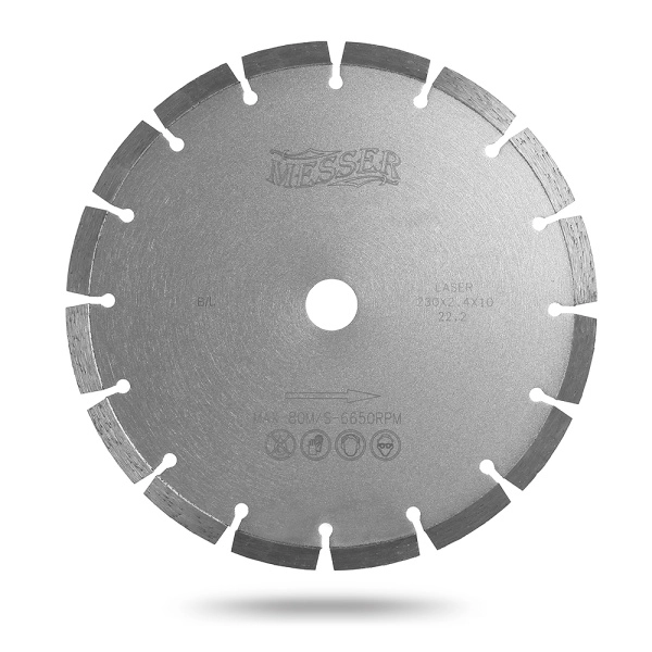 Диск сегментный для резки бетона B/L, сухой, 115D-2.2T-10W-9S-22.2